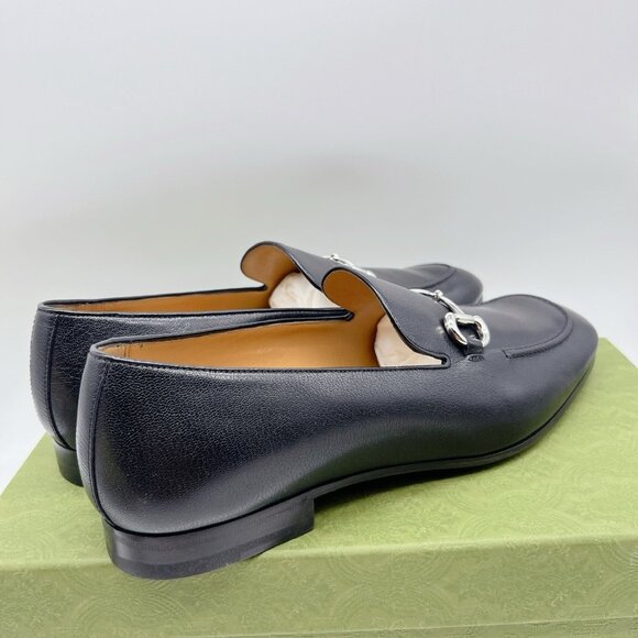 GUCCI BLACK LEATHER SLIP-ON HORSEBIT LOAFER Mens UK 13 US 13.5 -Authentic- New - Picture 7 of 15